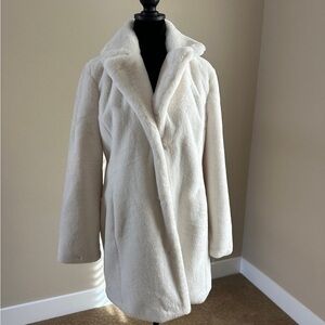 White Faux Fur Coat
